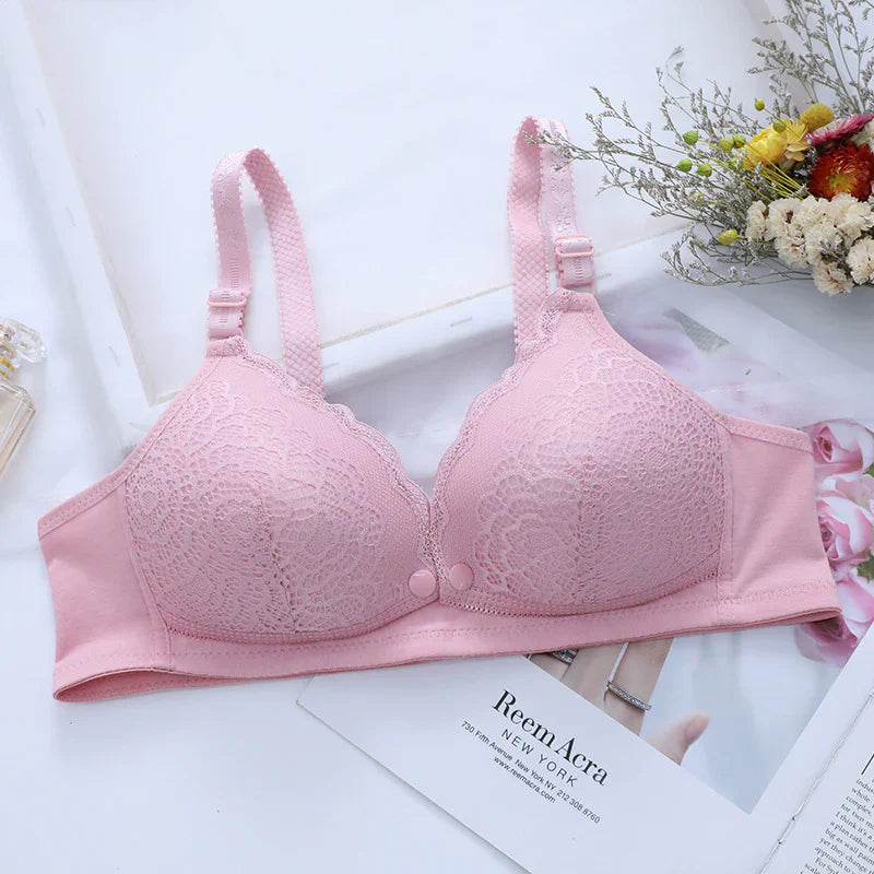 Front Button Seamless Soft padded nursing Bra
