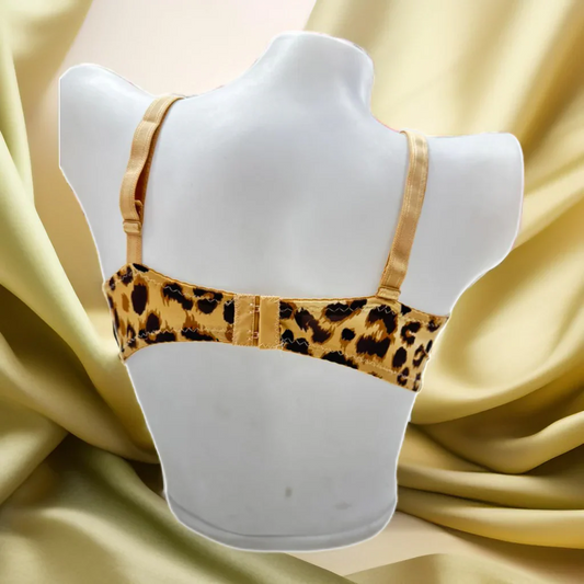 Leopard Print Non Padded Bra
