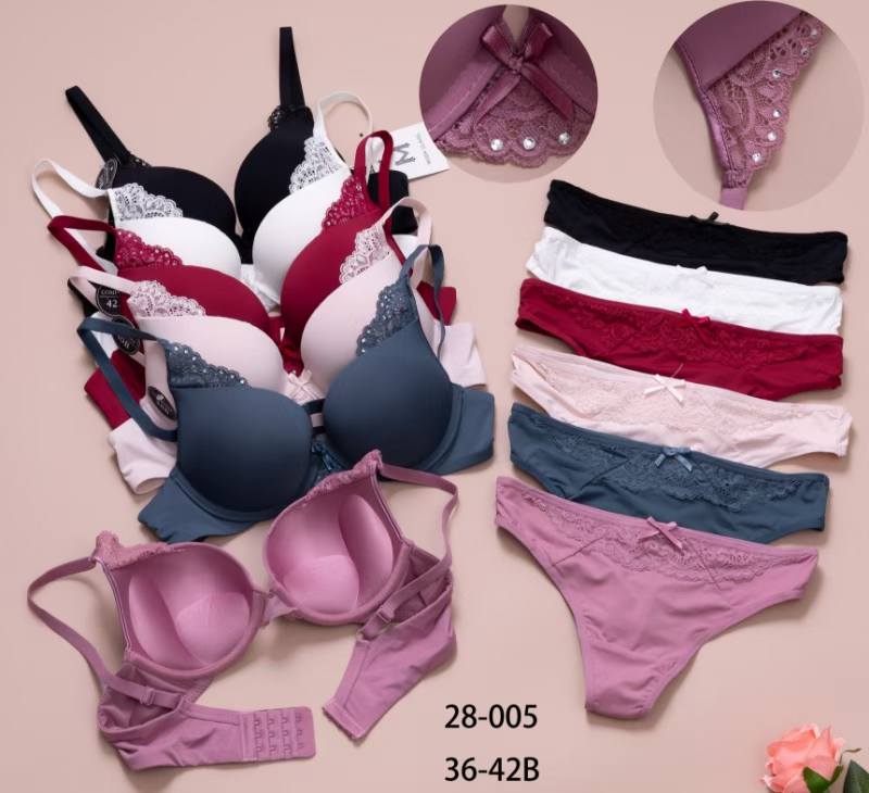 Luxury Lace Wired Push-Up Bra & Panty Set