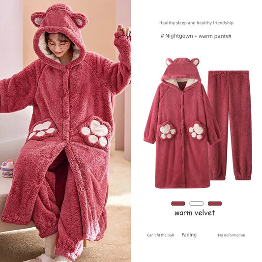 fleece Night Suit