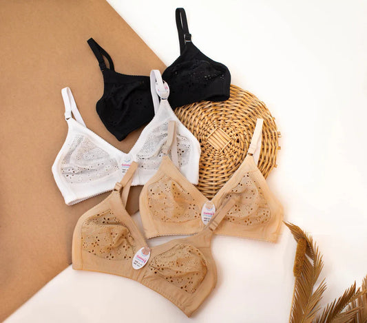 Daily wear Soft Chiken Cotton Non Padded Bra