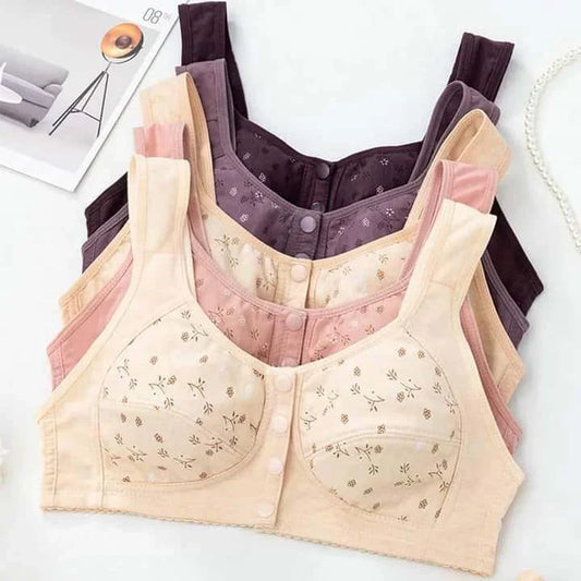 Front Button Non padded breast feeding bra pack of 2