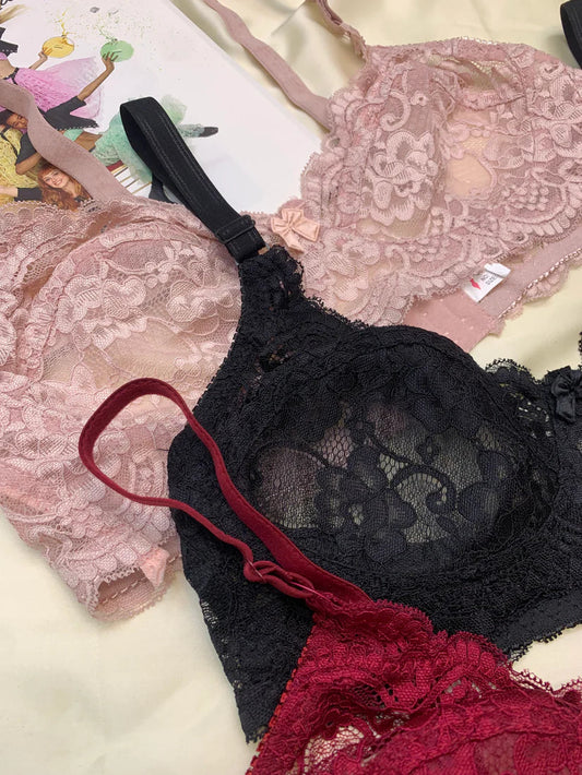 Soft Lacy Cotton Bra for Daily wear