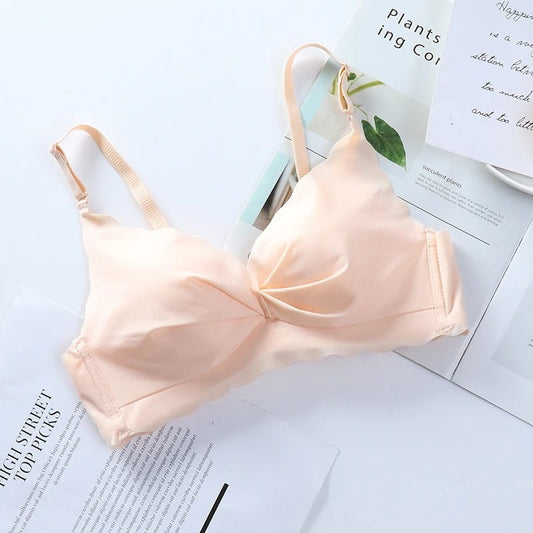 Padded Non Wired Pleatted Bra