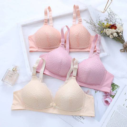 Front Button Seamless Soft padded nursing Bra