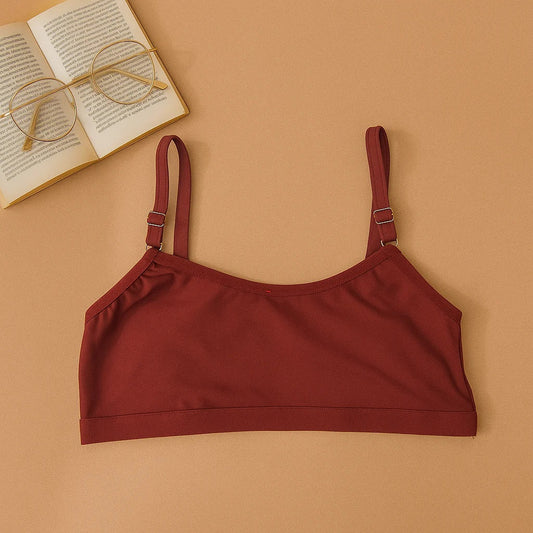 Cotton non Padded Teen Bidi bra 8-14 Years (Adjustable Straps)