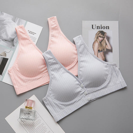 Seamless Front-Button Nursing Bra