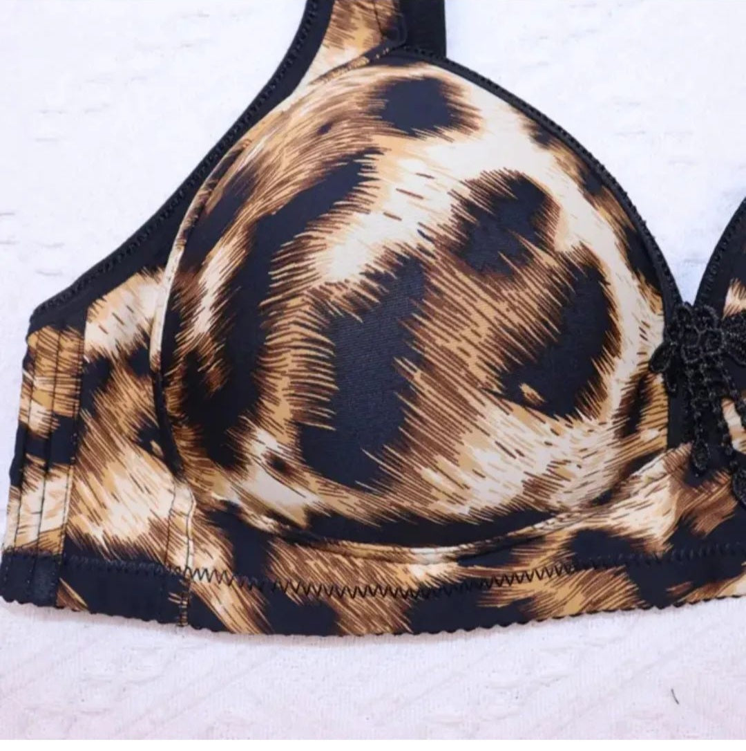 Cheeta Print Padded Bra