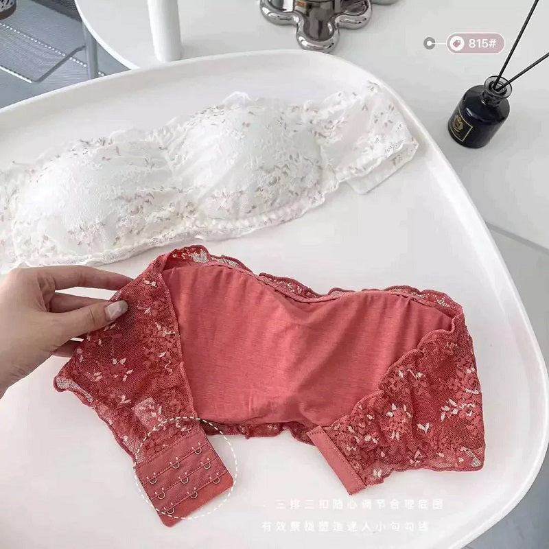 strapless Padded Bra net Stuff back Hooks