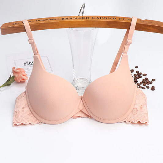 Premium Quality Push up Padded Bra with back Lace