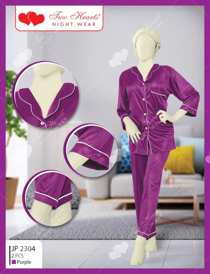 2 Piece silk Night Suit