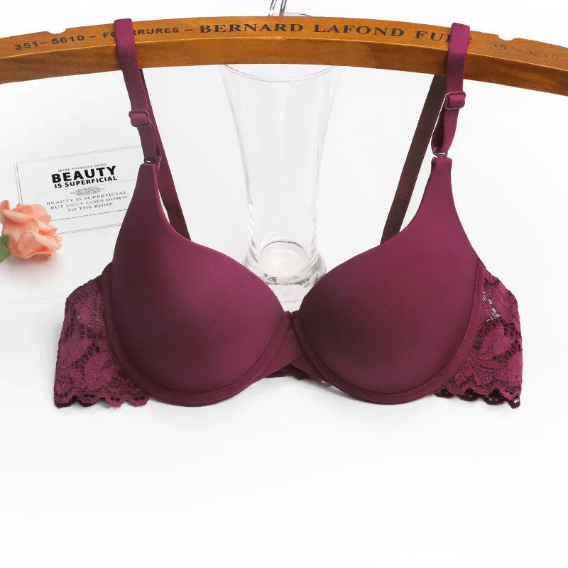 Premium Quality Push up Padded Bra with back Lace
