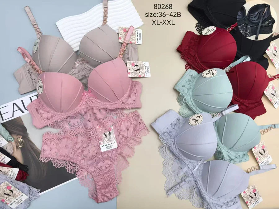 Underwire Padded Bra Panty set