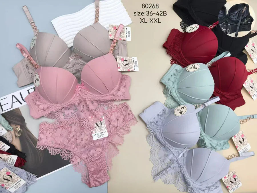 Underwire Padded Bra Panty set