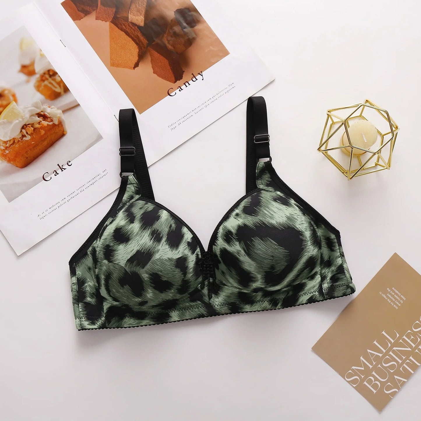 Cheeta Print Padded Bra