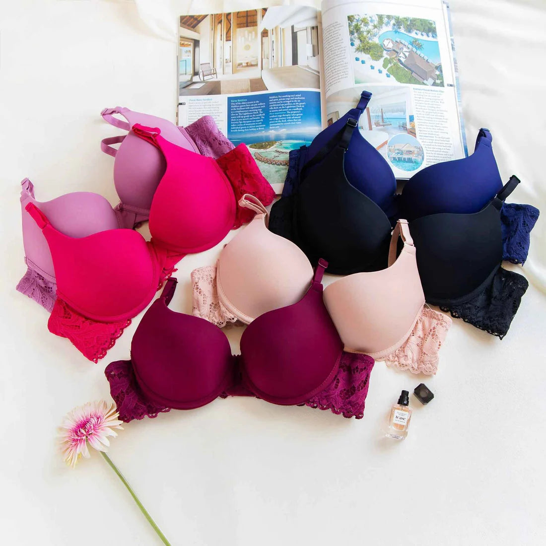 Soft Bliss Demi Cup Wired Padded Bra