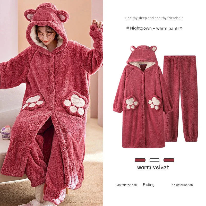 fleece Night Suit