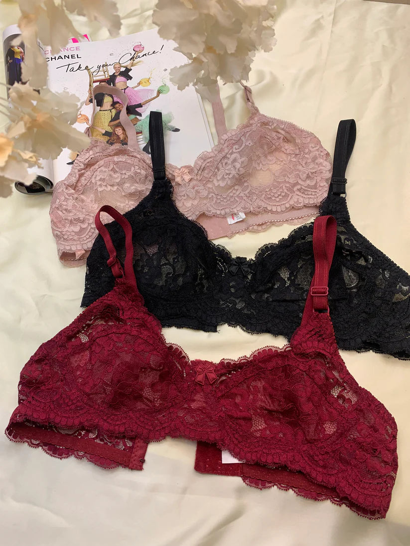 Soft Lacy Cotton Bra for Daily wear