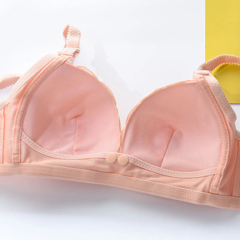 Front Button Seamless Soft padded nursing Bra