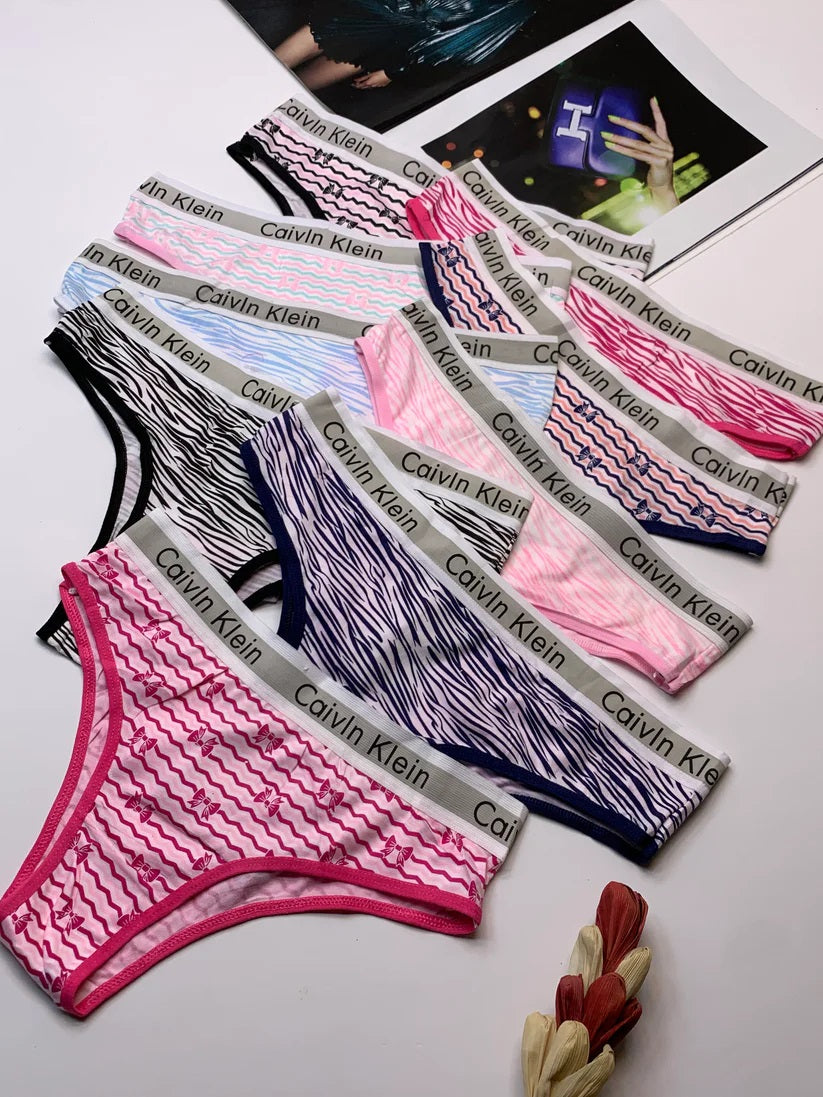 Calvin Klein-Inspired Printed Cotton Panty