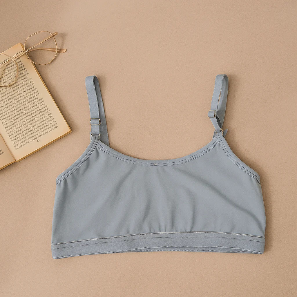 Cotton non Padded Teen Bidi bra 8-14 Years (Adjustable Straps)