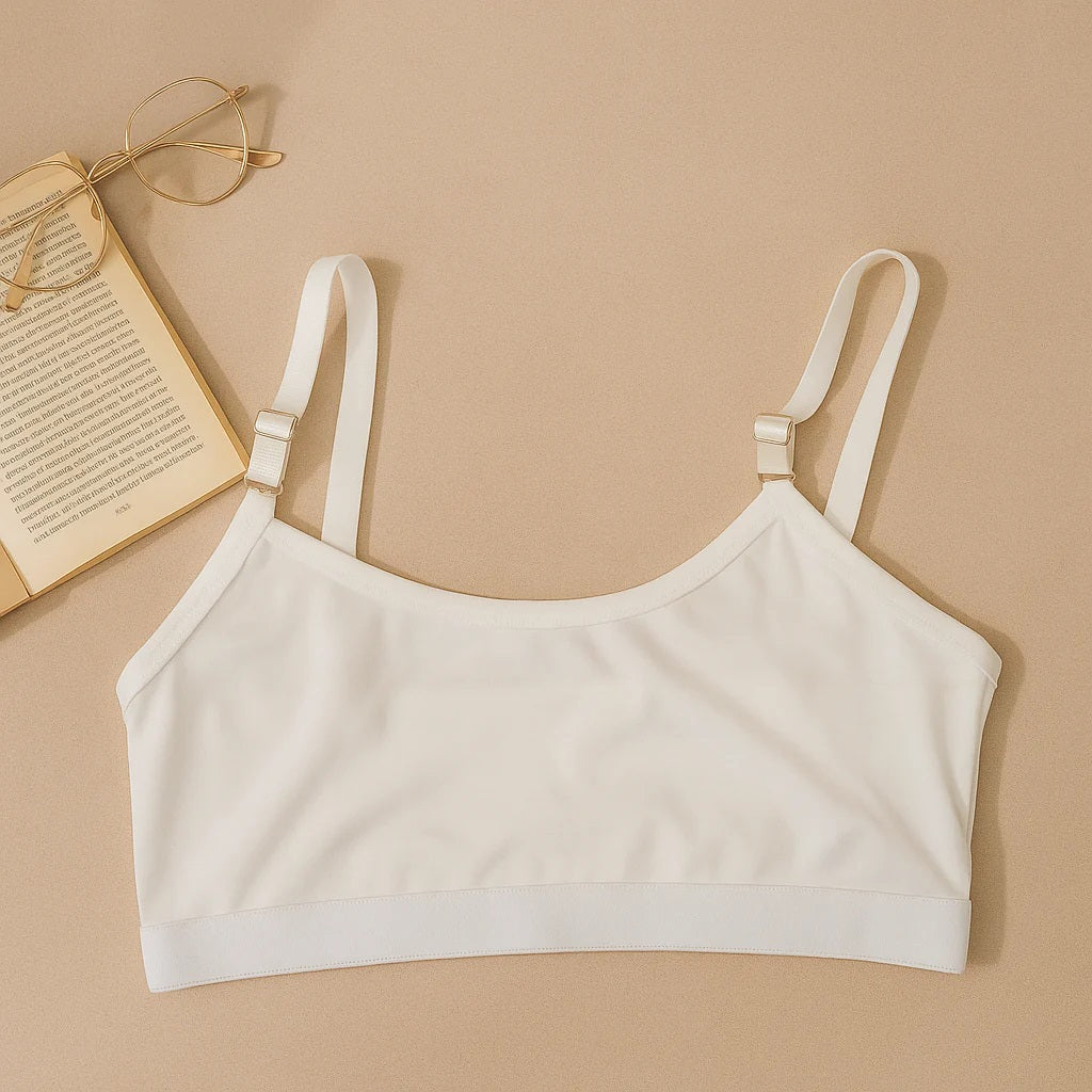 Cotton non Padded Teen Bidi bra 8-14 Years (Adjustable Straps)