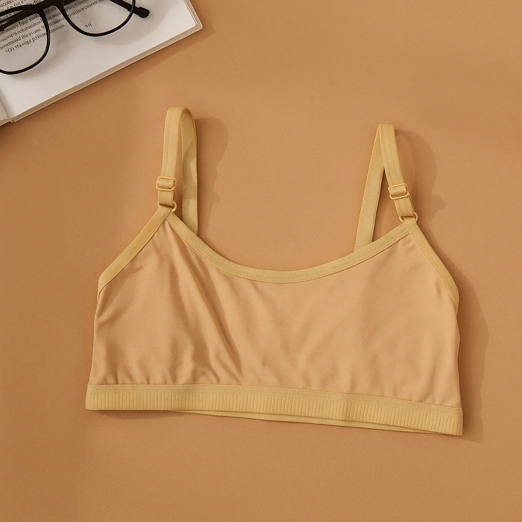 Cotton non Padded Teen Bidi bra 8-14 Years (Adjustable Straps)