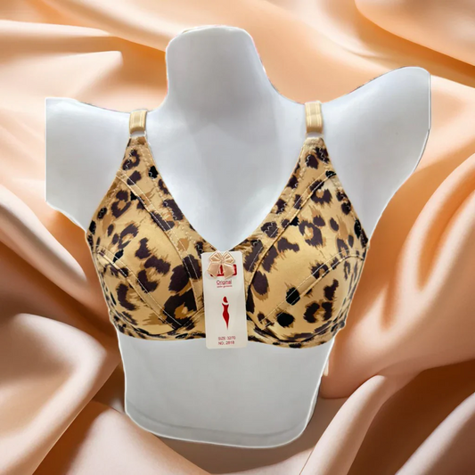 Leopard Print Non Padded Bra