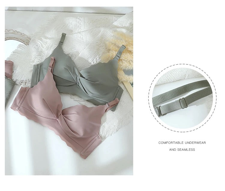 Padded Non Wired Pleatted Bra