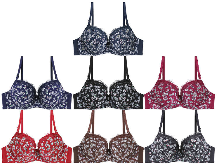 Printed Wired Padded Bra
