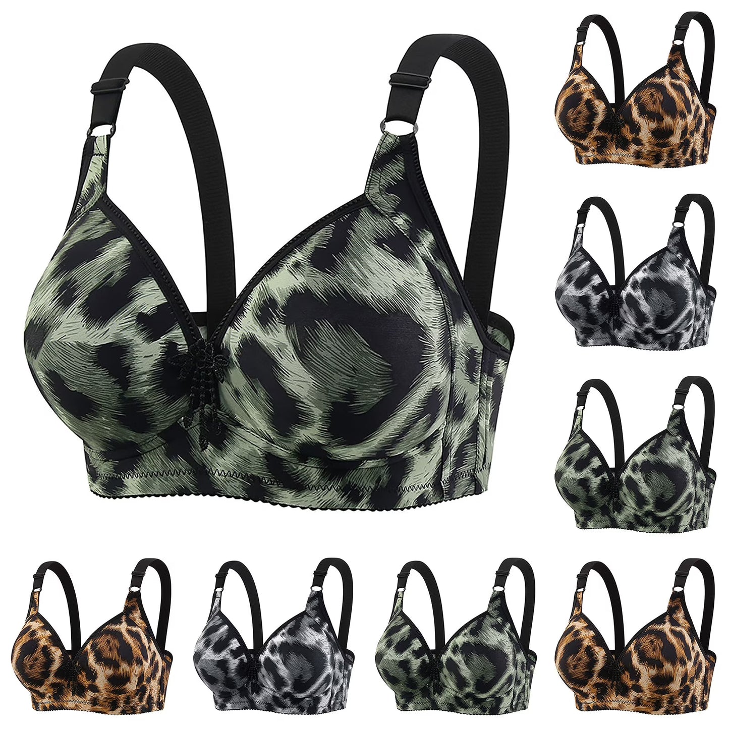 Cheeta Print Padded Bra