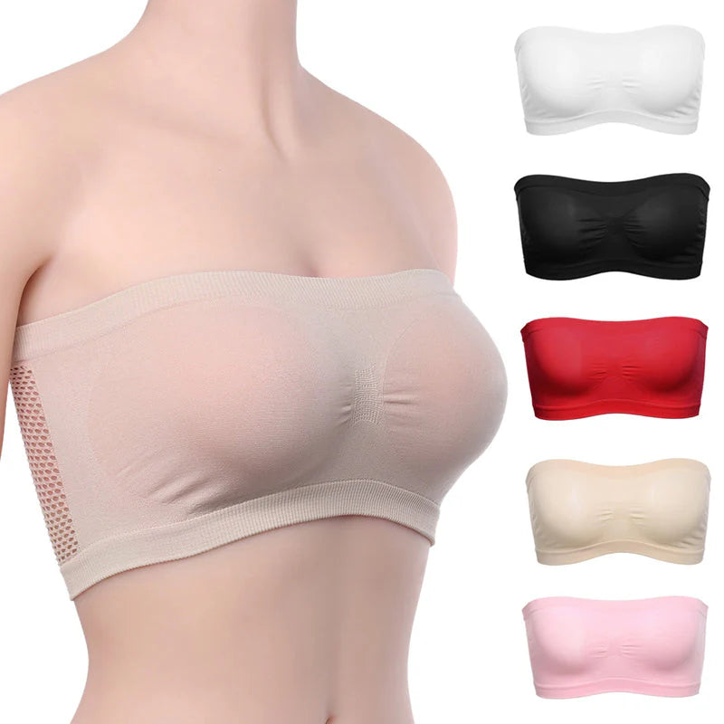 Pack of 3 Strapless Bra wirless