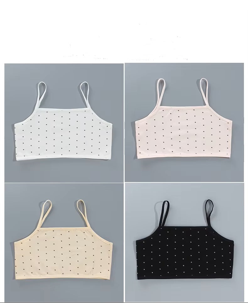 Cotton non Padded Teen Bidi bra 8-14 Years printed