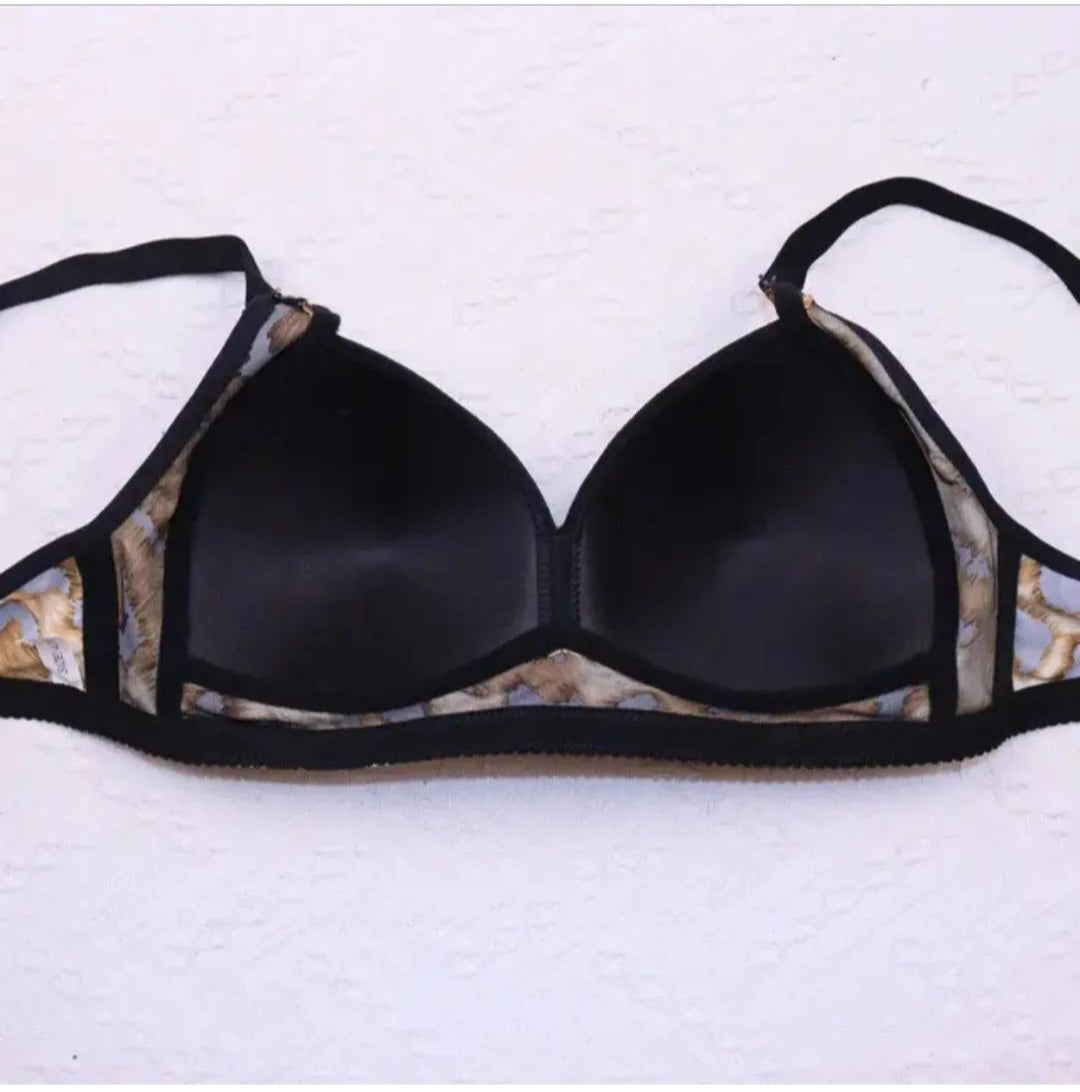 Cheeta Print Padded Bra