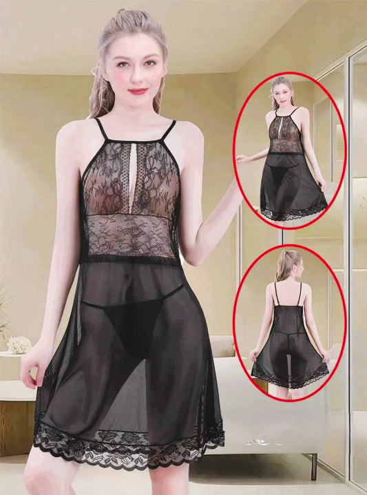 2 Piece Piece Short Net Night