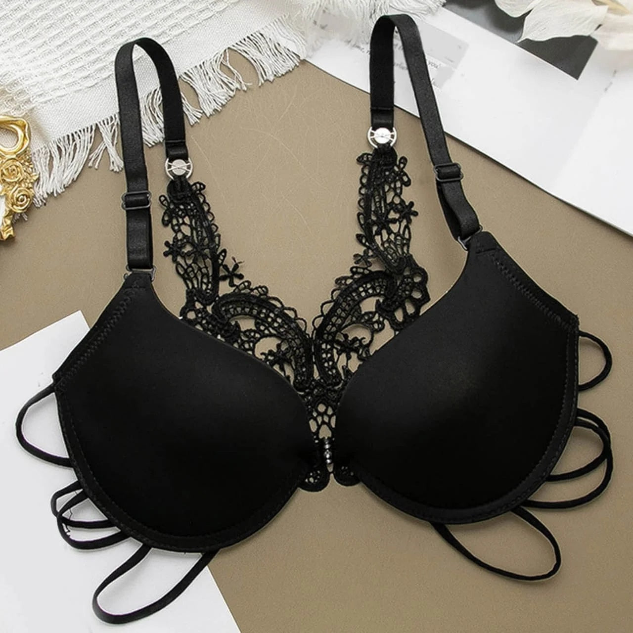Butterfly Padded Wired Bra