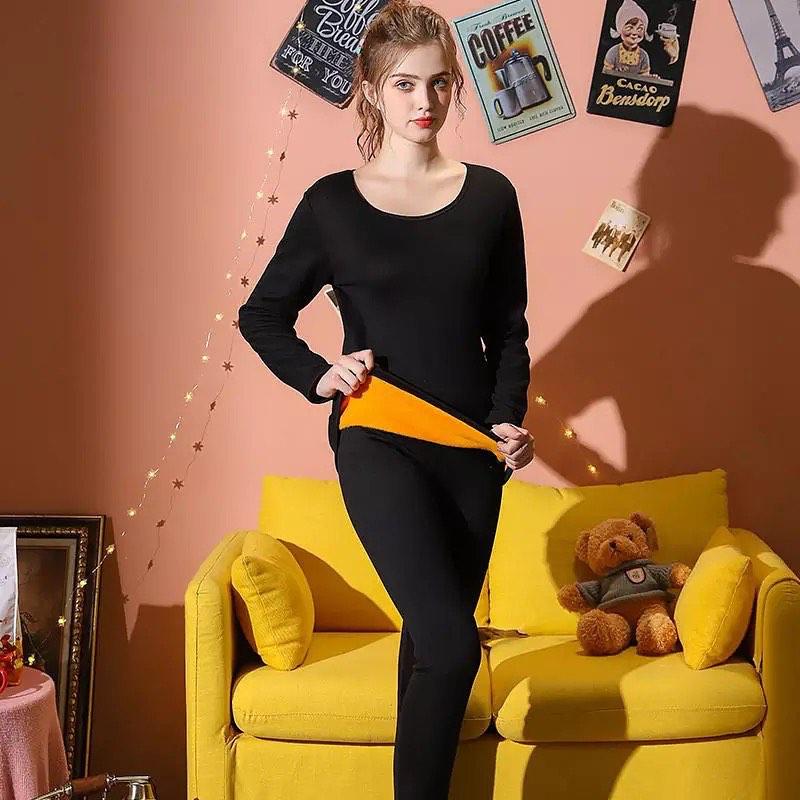 Ultra-Warm Fleece-Lined Thermal Wear Set – For Women