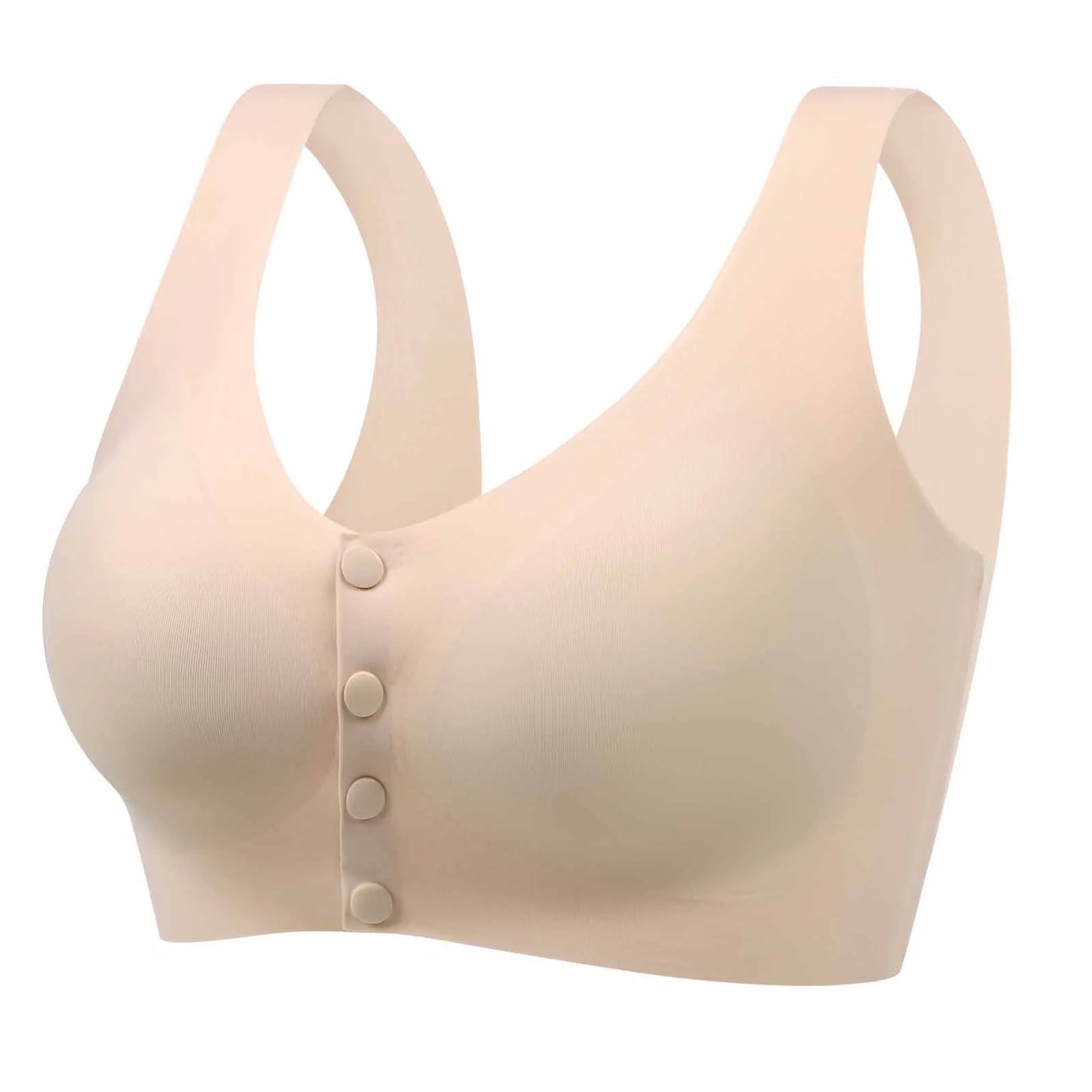 Front Button Bra Ice Silk Bralette Bidi