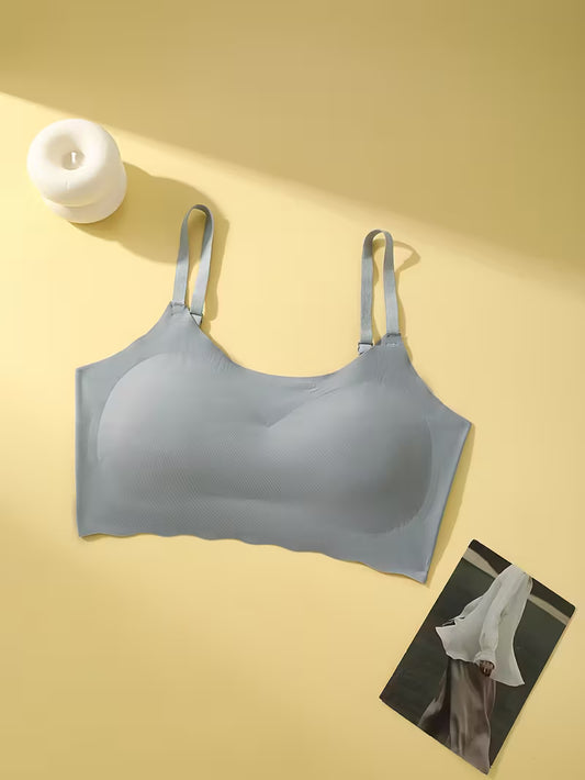 ice silk adjustable straps bra