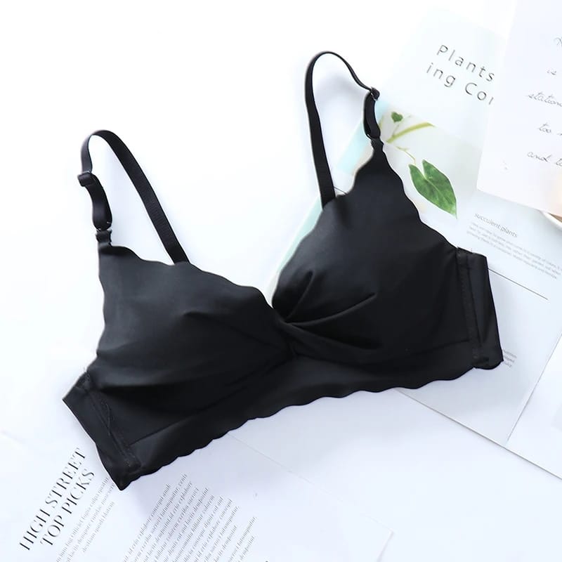 Padded Non Wired Pleatted Bra