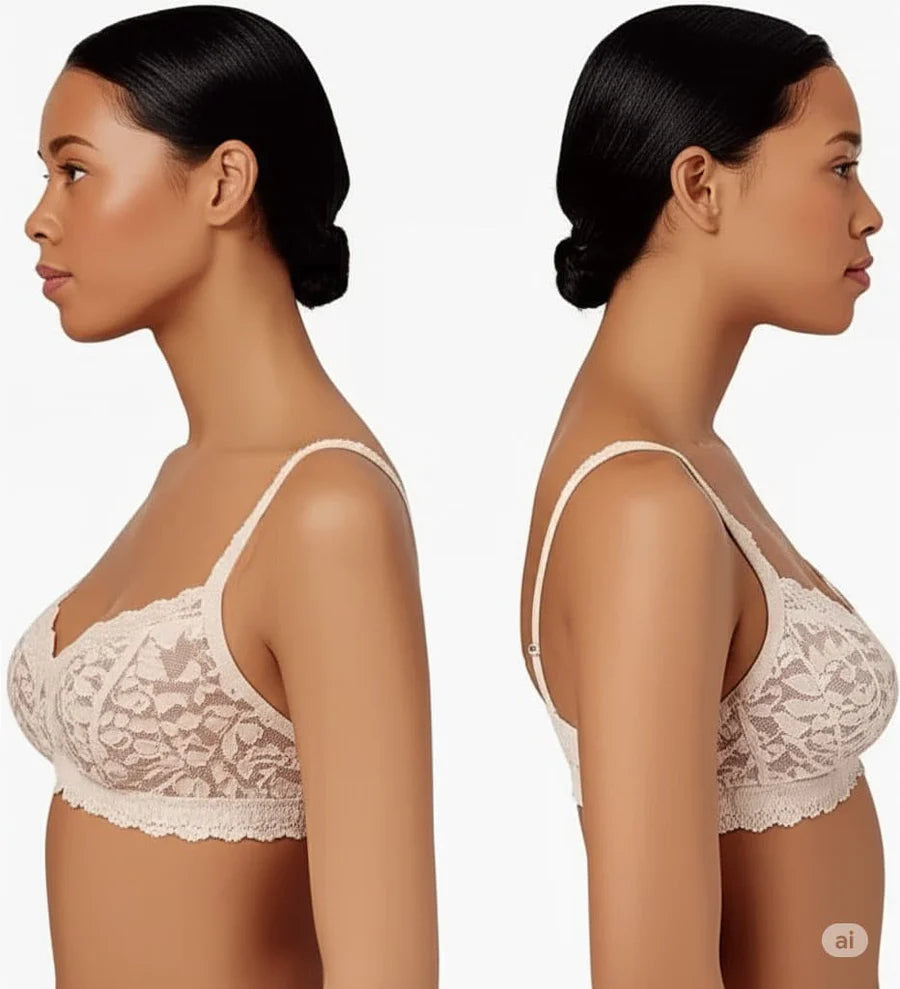 Comfortable Soft Net Cotton Bra
