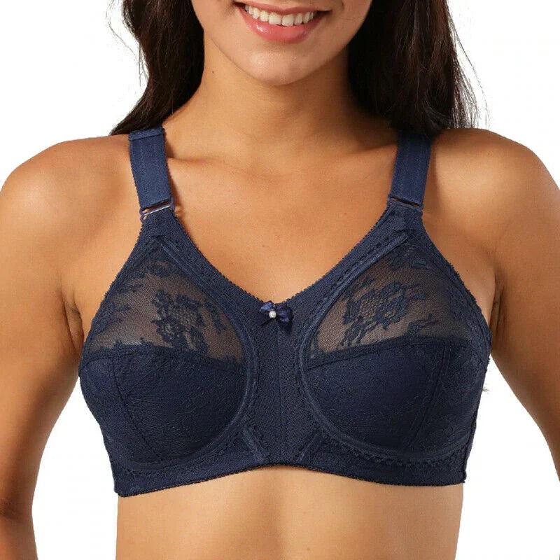 Doreen Full Coverage Non Padded Bra Non Wire world famouse Blue color